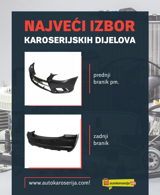 SKODA OCTAVIA 6 13-17 POKLOPAC KUKE ZADNJEG BRANIKA