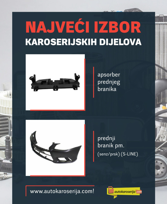 SKODA OCTAVIA 6 13-17 POKLOPAC KUKE ZADNJEG BRANIKA