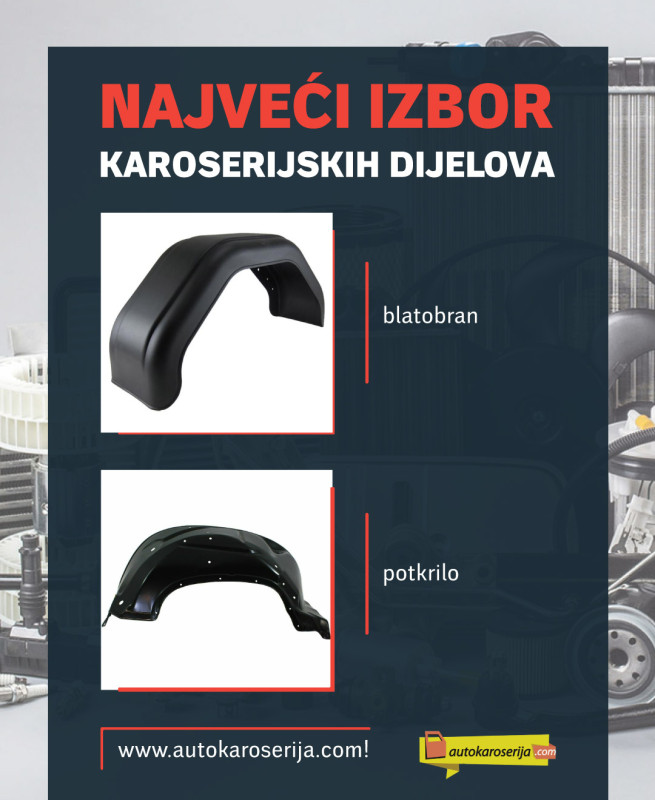 SKODA OCTAVIA 6 13-17 POKLOPAC KUKE ZADNJEG BRANIKA