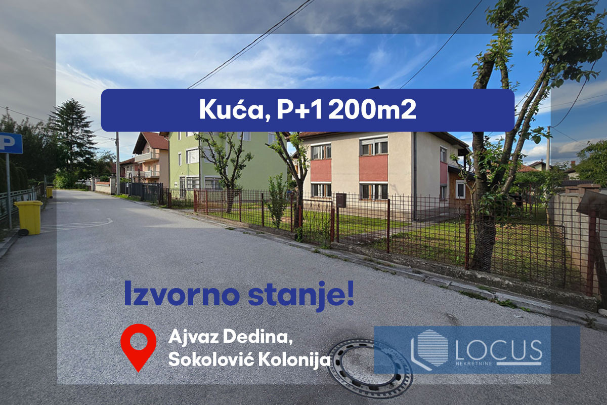 LOCUS: Kuća na parceli 765m2, Sokolovć Kolonija, Ilidža