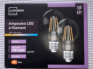 LIVARNO LED SIJALICE  GRLO E27 2 komada