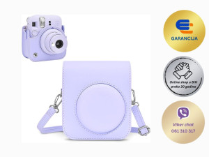 Zaštitna kožna futrola za FUJIFILM INSTAX Mini 12 aparat purple