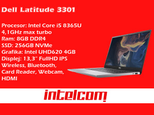 Laptop Dell Latitude 3301 i5 8th gen.