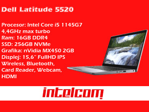 Laptop Dell Latitude 5520 Core i5 11th gen.