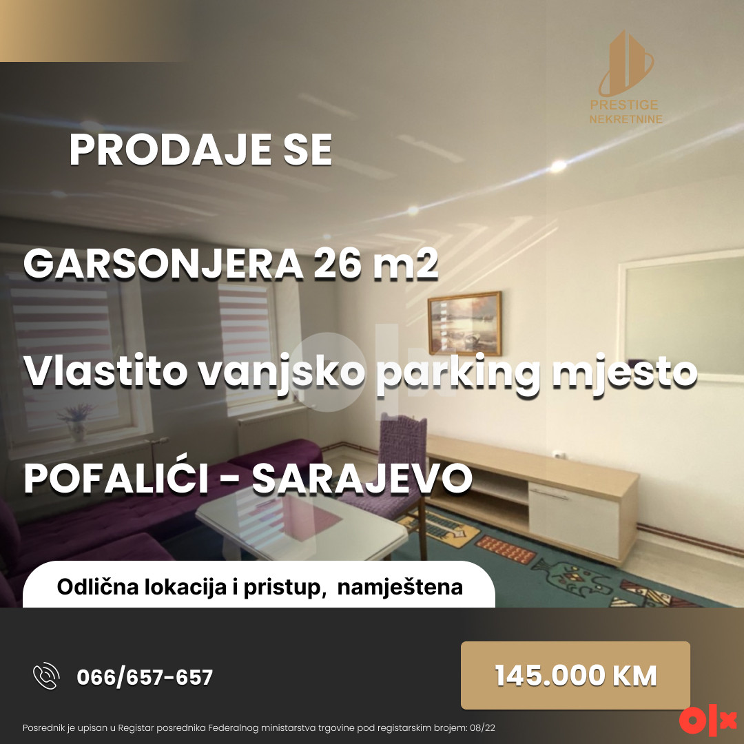 GARSONJERA 26 m2 - Pofalići - Sarajevo