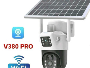 Kamera bezicna WiFi 2glave kamere sa solarnim panelom solarna