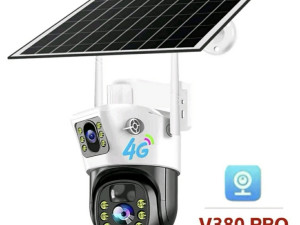 Kamera bezicna solarna 4G dupla 2 video nadzor sa panelom