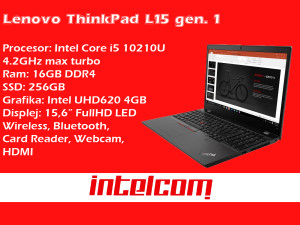 Laptop Lenovo ThinkPad L15 gen1 Core i5 10th gen.