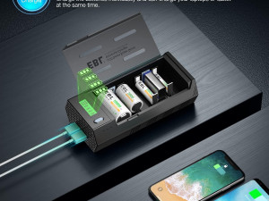 EBL punjač baterije pražnjenje baterija AA AAA CD 9V Ni-MH Ni-CD