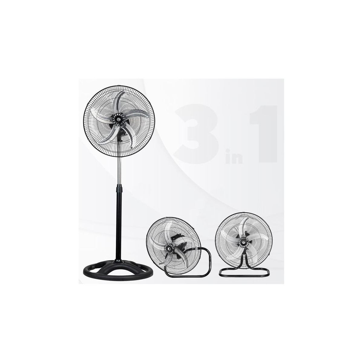 Ventilator 3 u 1: podni - stolni - zidni Kumtel KTF-310