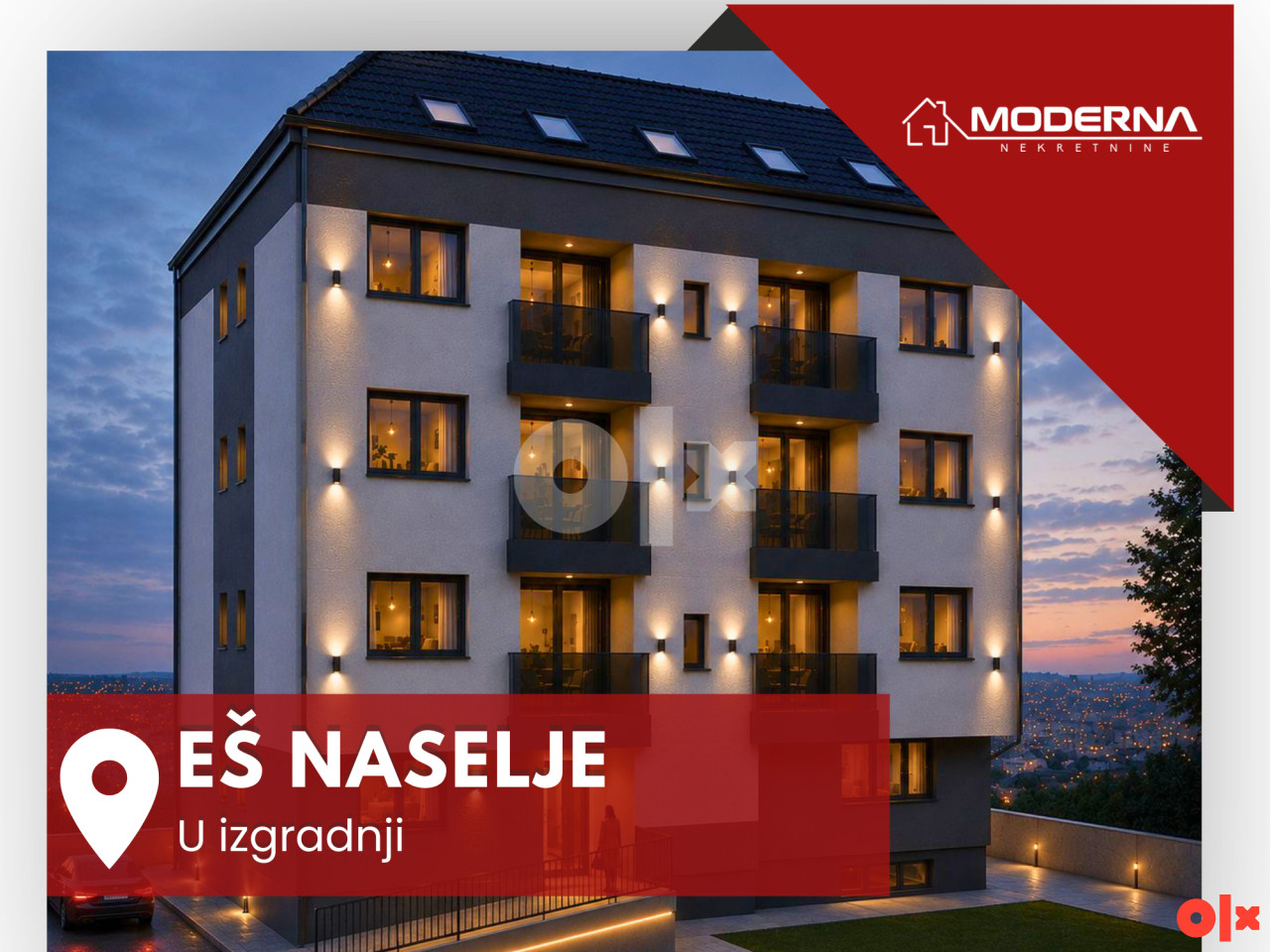 MODERNA Prodaje : Stanovi u izgradnji, 26m2-79m2, EŠ Brčko