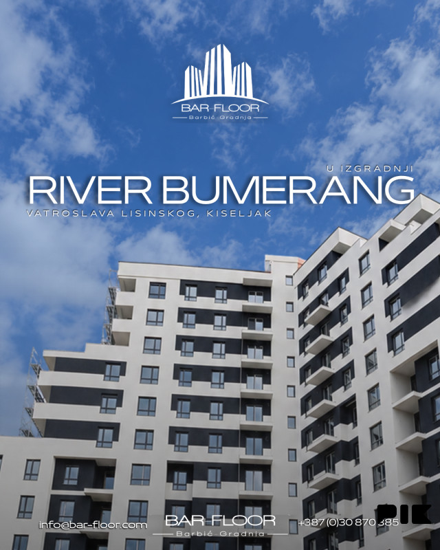 RIVER BUMERANG KISELJAK DVOSOBAN STAN 68.54m2