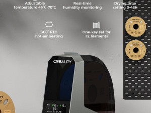 Dry box Creality Space Pi 3d filament susara