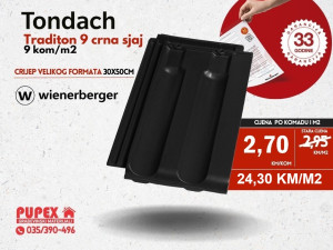 TONDACH TRADITON 9 CRNA SJAJ