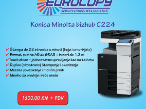 Konica Minolta bizhub C224  kolor multifunkcijski štampač