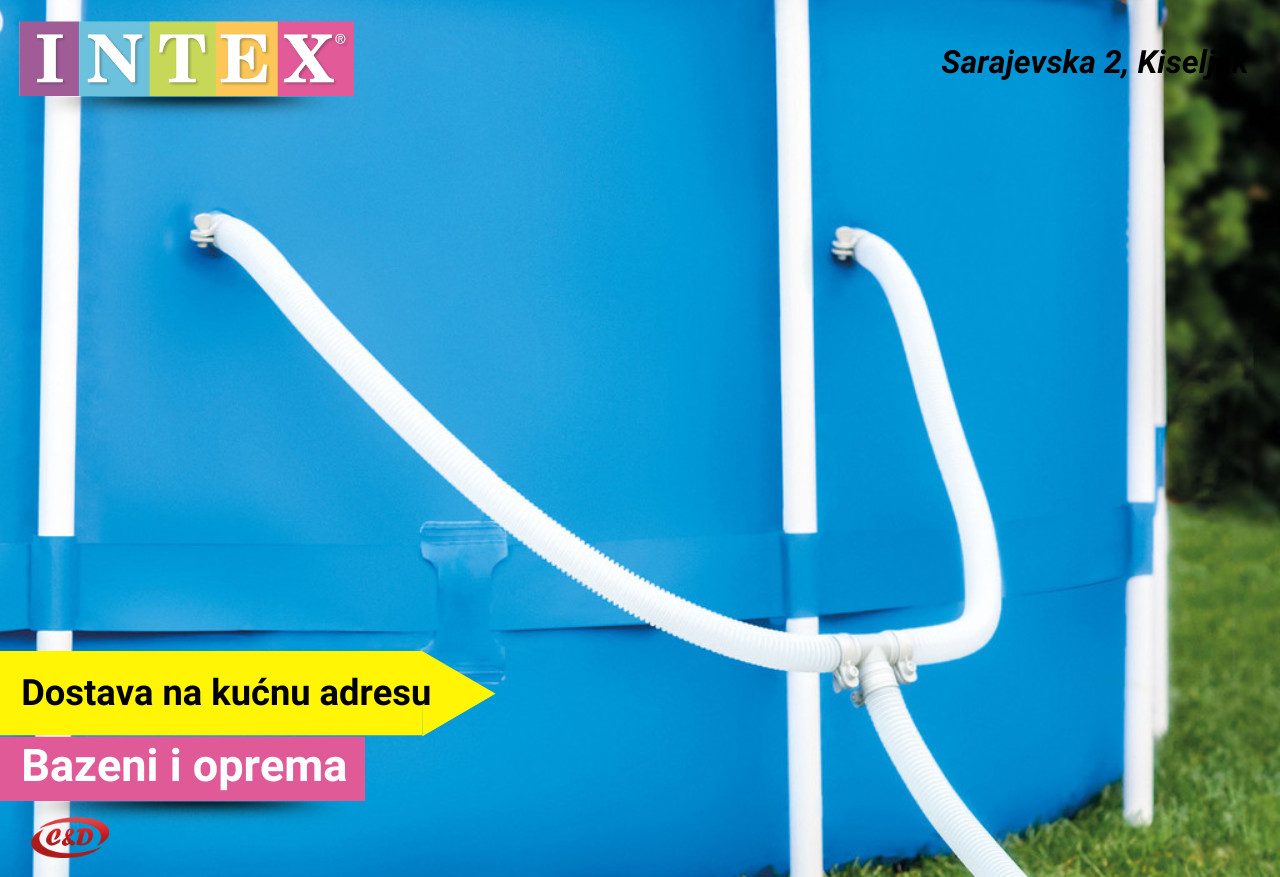 INTEX Bazen; Metalna konstrukcija; 305 x 76 cm + PUMPA