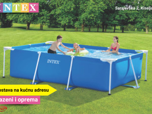 INTEX Bazen; Metalna konstrukcija; 450 x 220 x 84 cm