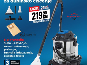 USISIVAČ ZA DUBINSKO ČIŠĆENJE 5 u 1 GARANCIJA MOKRO USISVANJE