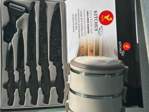 Termos posude za hranu + Set nozevi granit