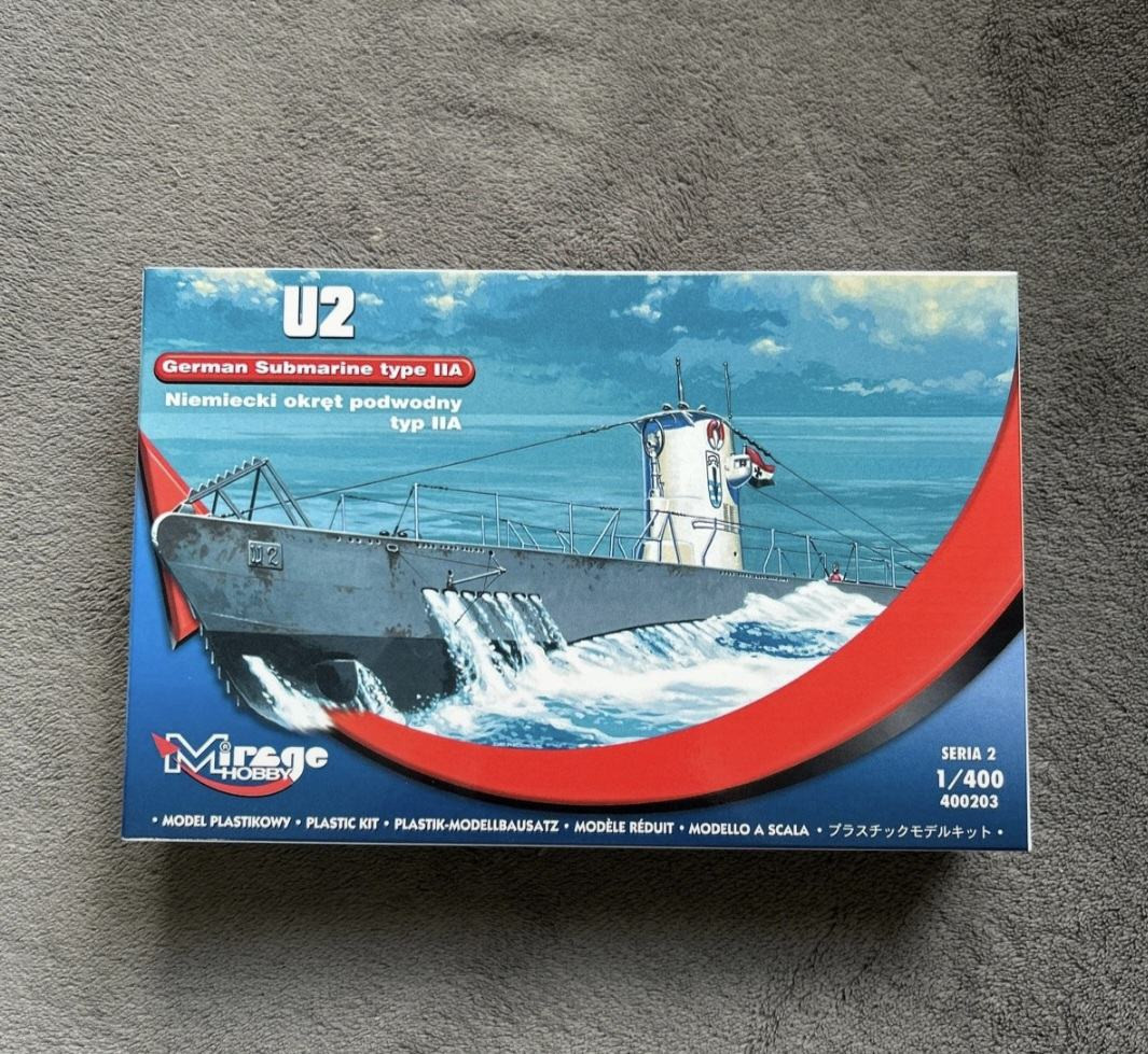Maketa podmornica Das U-Boot IIa U-2 1/400 1:400