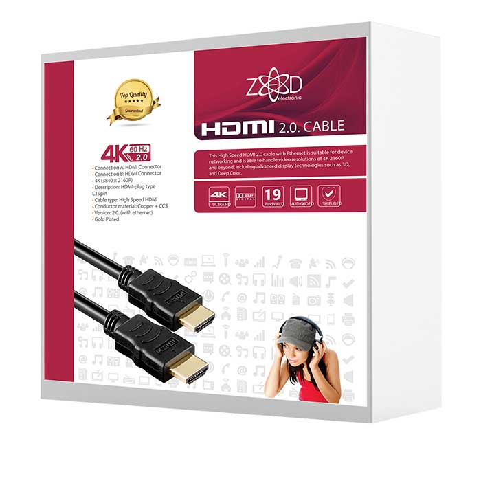 HDMI 2.0 kabl, 4K, dužina 15,0 met.