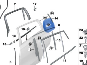 BMW G06 LAJSNA VRATA SHADOW LINE 7446210