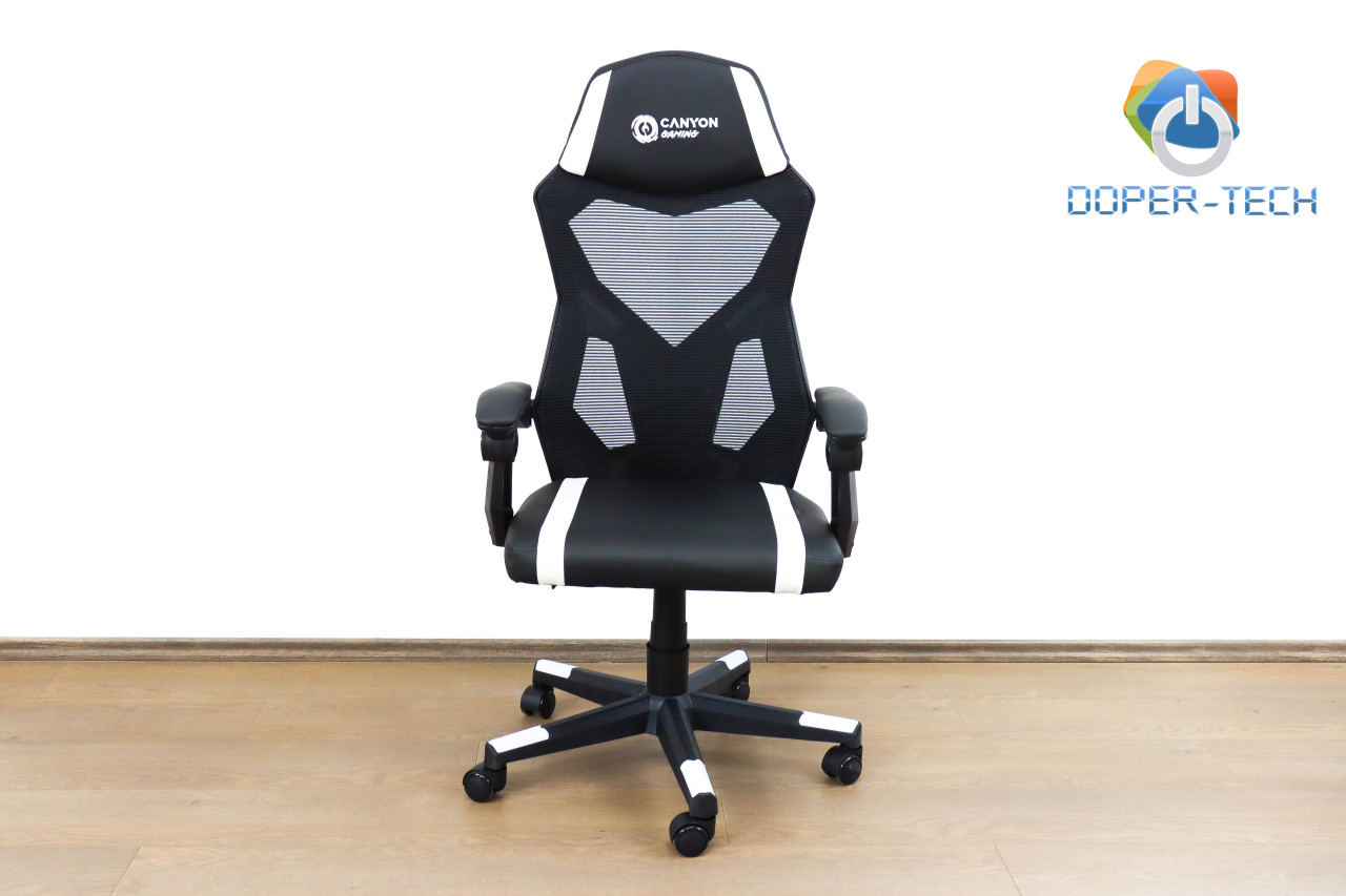 Gaming stolica Canyon Flow MCH01 crno-bijela DOPER