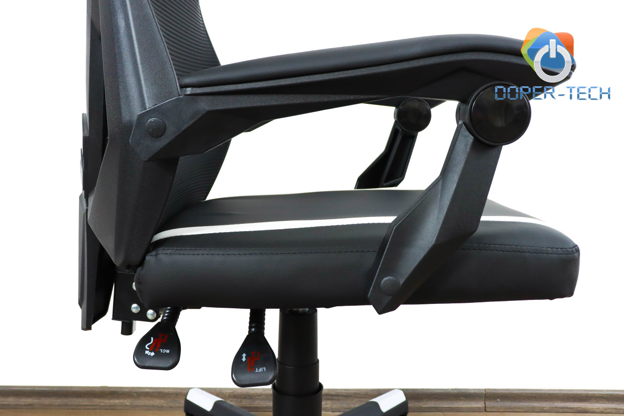 Gaming stolica Canyon Flow MCH01 crno-bijela DOPER