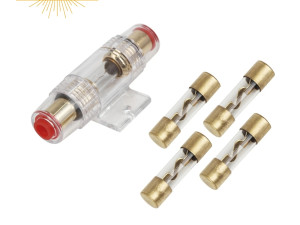 Kuciste za osigurac pojacalo zvucnik ozvucenje + 4 osiguraca