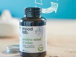 Positive Mind & Relax, Šafran, Pasiflora, Ašvaganda