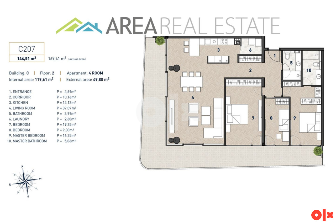 Stan Sarajevo - Centar 144m2/ Novogradnja/ Park Residence 18