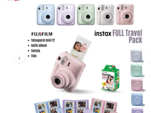 Instax 12 Fuji fotoaparat aparat polaroid set futrola album film