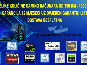 RAČUNAR GAMING i7 / GTX / RTX / RADEON / 16GB RAM/ RYZEN/ i5