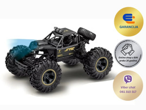 Moćni dječiji autić sa daljinskim upravljačem OFFROAD 4WD crni