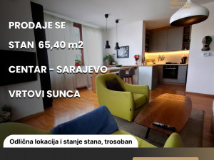 STAN 65,40 m2 - Sarajevo - Centar - Vrtovi sunca