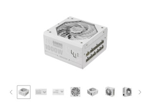 Asus TUF Gaming 1000W White Gold Full modular ATX 3.1