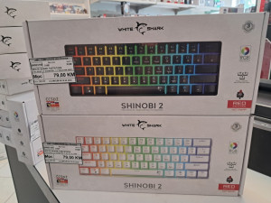 WHITE SHARK TASTATURA GK-004112 SHINOBI 2 CRNA /RED SWITCH