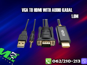 1.8m VGA TO HDMI WITH AUDIO kabal