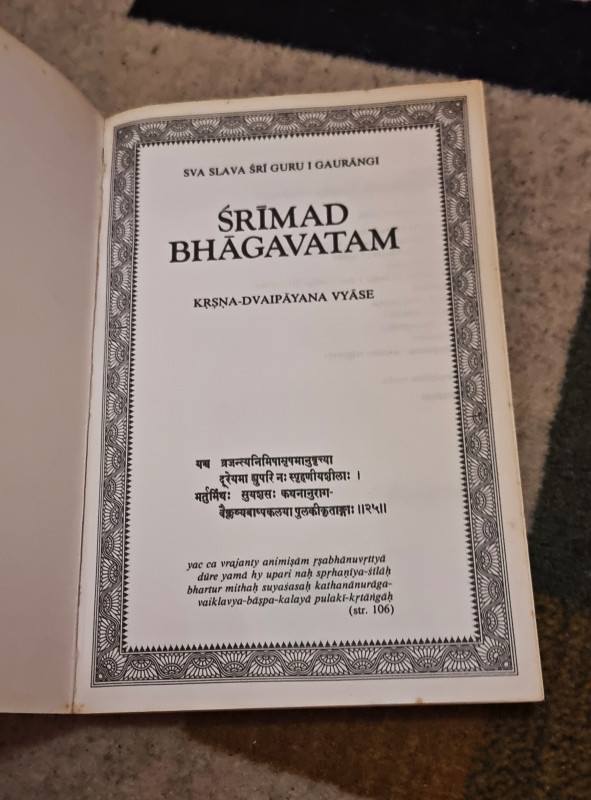 Srimad Bhagavatam treće pevanje drugi dio Krišna