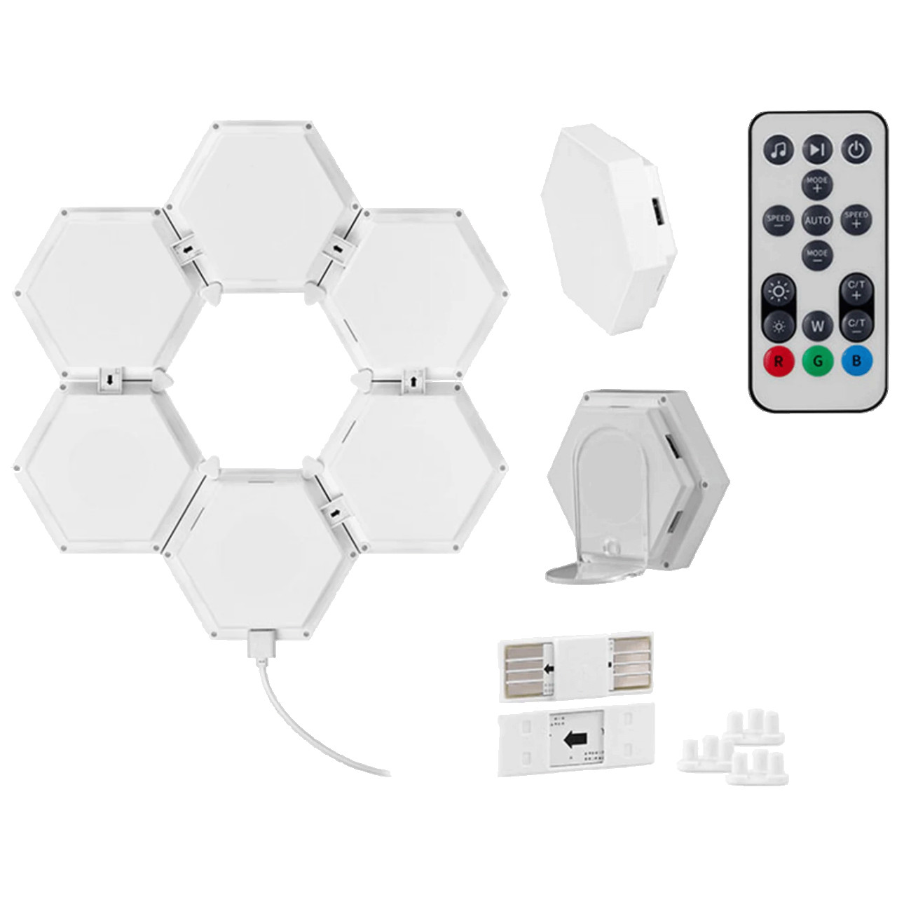 Pametna RGB svjetiljka, HEXAGON SET