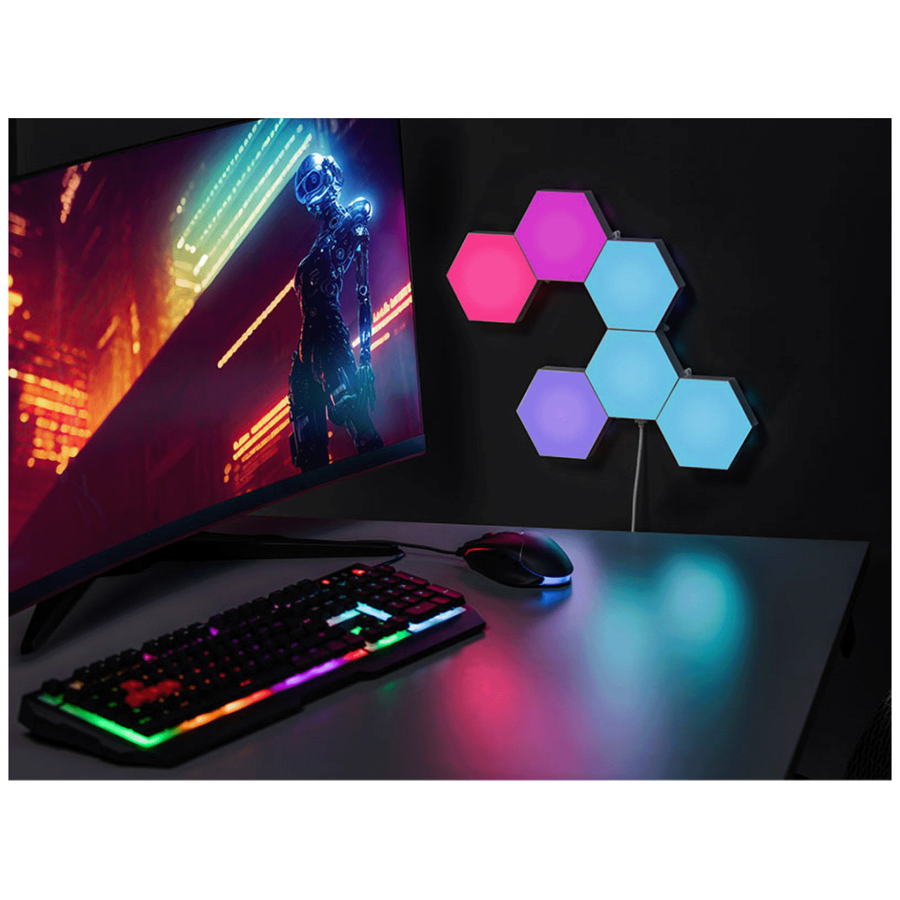 Pametna RGB svjetiljka, HEXAGON SET
