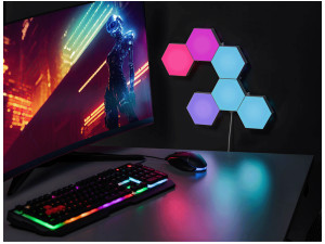 Pametna RGB svjetiljka, HEXAGON SET