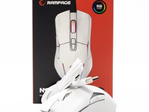 Rampage gaming miš NOVA M4 Wireless RGB LED Bijeli