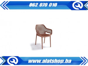 BICA plastična baštenska stolica Aria crvena cigla