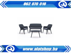 BICA baštenska garnitura LUXOR siva