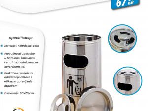 INOX KANTA ZA SMEĆE