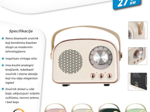 RETRO MINI RADIO / ZVUČNIK