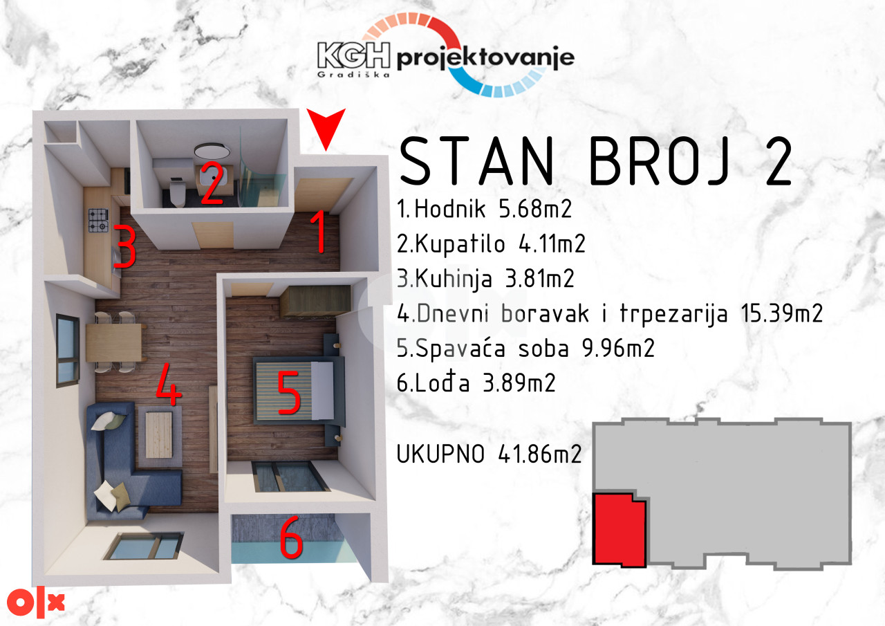 Stan Gradiška; Nova Topola 3