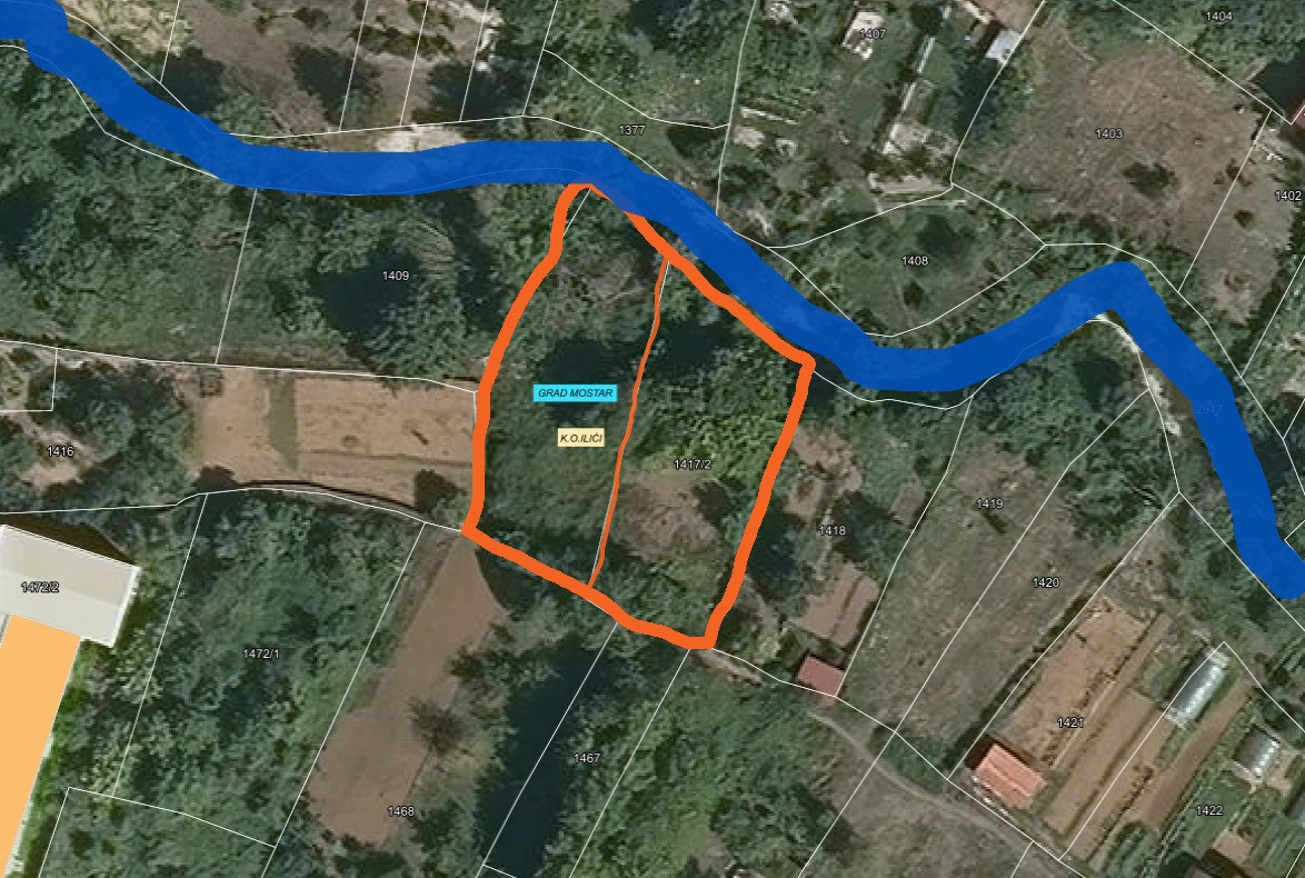 Građevinsko Zemljište na Radobolji - Mostar - Ilići - 1720m2