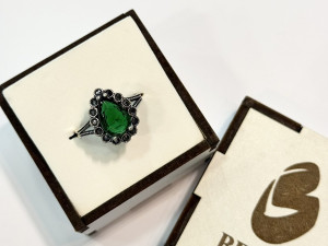 Prsten zenski srebreni srebro 925 srebrni prstenje markezit